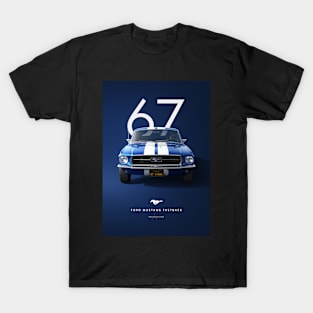 1967 Ford Mustang Fastback Artwork T-Shirt